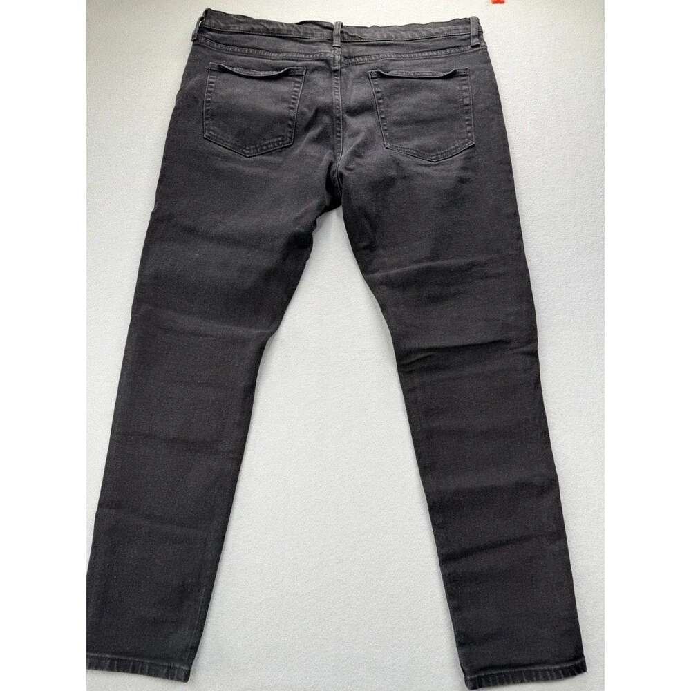 Fashion Nova Men Moto Skinny Jeans Black Stretch Biker Zip Pocket 38x30 Mens